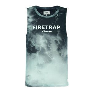 Firetrap Mens Sub Lightning Tank Top / Dark